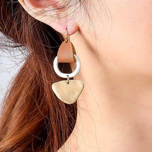 NWT Metallic Drop Earrings